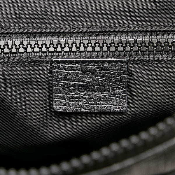 グッチ GGスプリーム 斜め掛け ショルダーバッグ 162907 ブラック PVC レザー メンズ GUCCI 【中古】