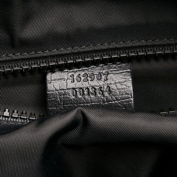 グッチ GGスプリーム 斜め掛け ショルダーバッグ 162907 ブラック PVC レザー メンズ GUCCI 【中古】