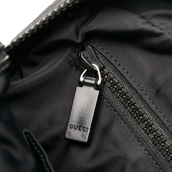 グッチ GGスプリーム 斜め掛け ショルダーバッグ 162907 ブラック PVC レザー メンズ GUCCI 【中古】