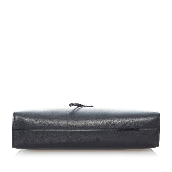 グッチ バンブー ハンドバッグ 109136 ブラック レザー レディース GUCCI 【中古】