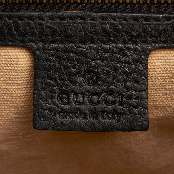 グッチ バンブー ハンドバッグ 109136 ブラック レザー レディース GUCCI 【中古】