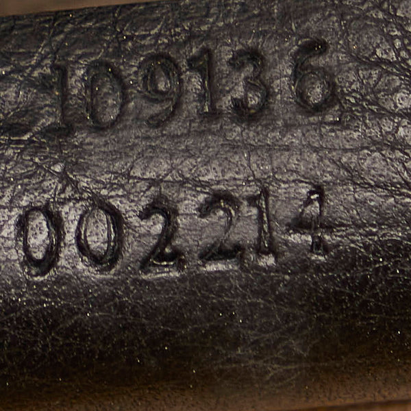 グッチ バンブー ハンドバッグ 109136 ブラック レザー レディース GUCCI 【中古】