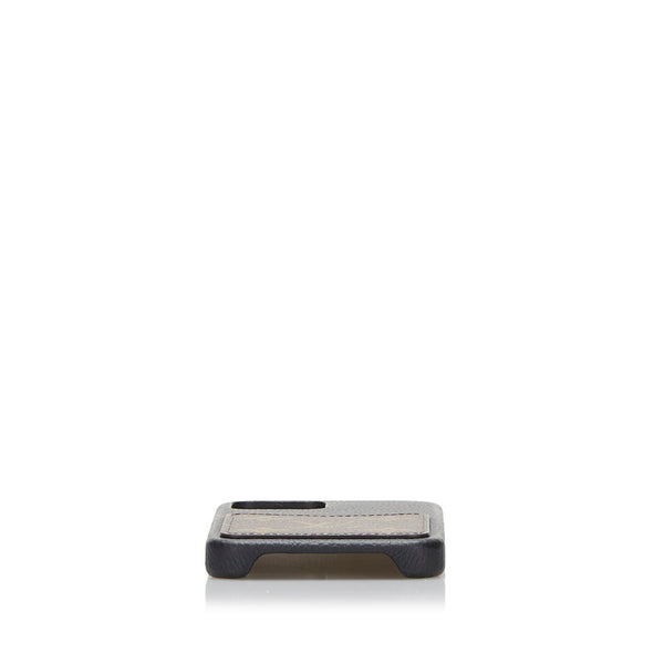 ルイ ヴィトン モノグラム バンパー iPhoneケース 12/12 pro M80080 ブラウン ブラック PVC レザー レディース LOUIS VUITTON 【中古】