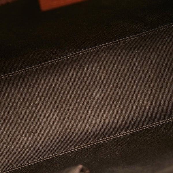 グッチ GGキャンバス ハンドバッグ 120895 ベージュ ブラウン キャンバス レザー レディース GUCCI 【中古】