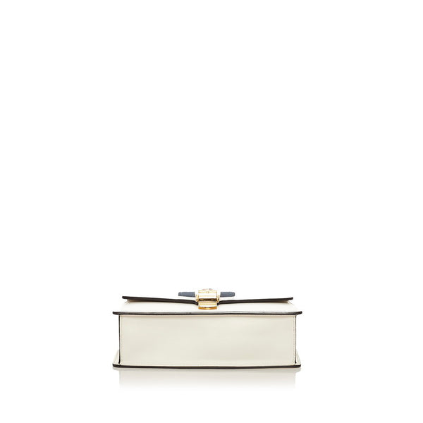 グッチ シルヴィ スモール ショルダーバッグ 421882 ホワイト レッド ネイビー レザー レディース GUCCI 【中古】