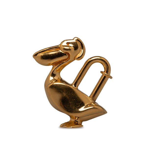 エルメス ペリカン カデナ ゴールド メッキ レディース HERMES 【中古】