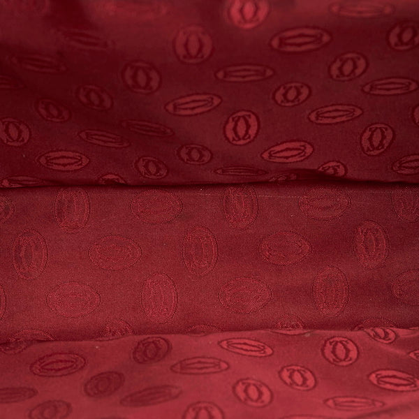 カルティエ マストライン 斜め掛け ショルダーバッグ ボルドー レザー レディース CARTIER 【中古】