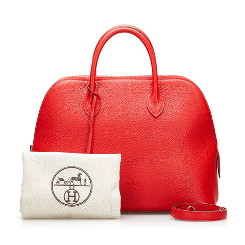 エルメス ボリード1923 31 ハンドバッグ ショルダーバッグ 2WAY ルージュヴィフ レッド トリヨンクレマンス レディース HERMES 【中古】