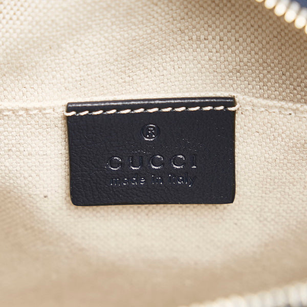 グッチ GGキャンバス マーモント チェーン ショルダーバッグ 447632 ブルー キャンバス レディース GUCCI 【中古】