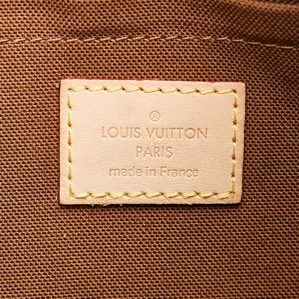 ルイ ヴィトン モノグラム テムズPM ハンドバッグ ショルダーバッグ M56384 ブラウン PVC レザー レディース LOUIS VUITTON 【中古】
