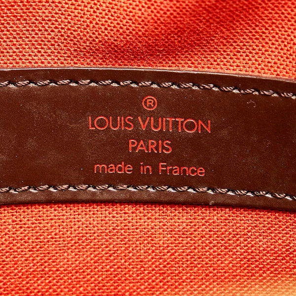ルイ ヴィトン ダミエ ナヴィグリオ 斜め掛け ショルダーバッグ N45255 ブラウン PVC レザー レディース LOUIS VUITTON 【中古】