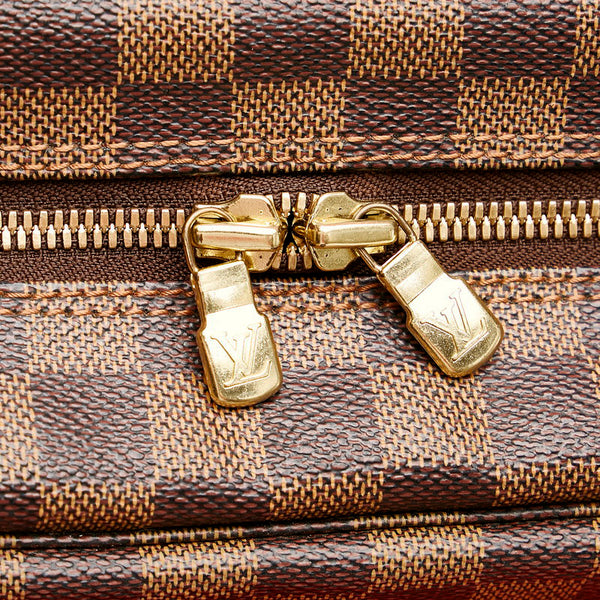 ルイ ヴィトン ダミエ ナヴィグリオ 斜め掛け ショルダーバッグ N45255 ブラウン PVC レザー レディース LOUIS VUITTON 【中古】