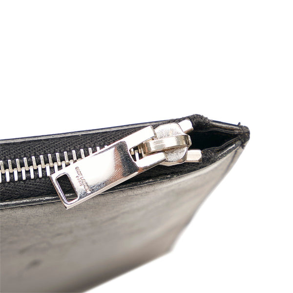 サンローラン スタッズ クラッチバッグ ブラック レザー メンズ SAINT LAURENT 【中古】