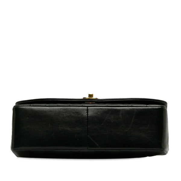 シャネル マトラッセ ダイアナ チェーン ショルダーバッグ ブラック ゴールド ラムスキン レディース CHANEL 【中古】