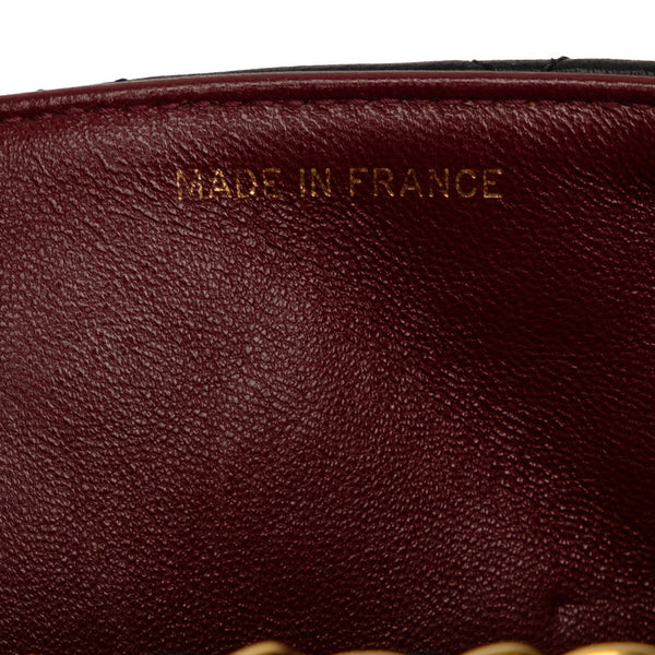 シャネル マトラッセ ダイアナ チェーン ショルダーバッグ ブラック ゴールド ラムスキン レディース CHANEL 【中古】
