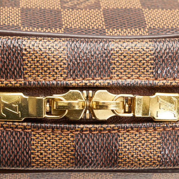 ルイ ヴィトン ダミエ イパネマPM 斜め掛け ショルダーバッグ  N51294 エベヌ ブラウン PVC レザー レディース LOUIS VUITTON 【中古】