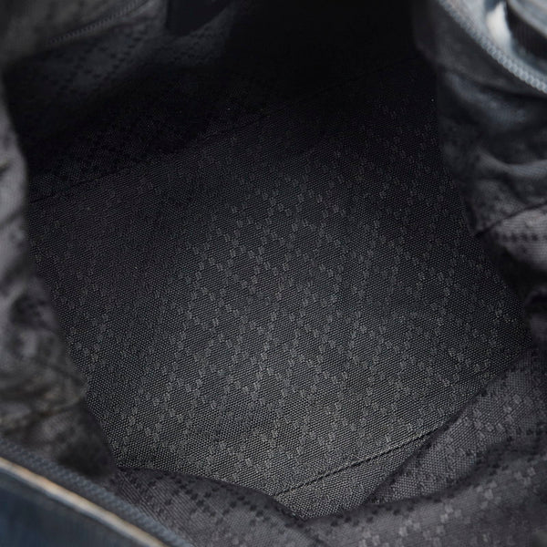 グッチ バンブー ハンドバッグ ショルダーバッグ 000 1998 ブラック ナイロン レザー レディース GUCCI 【中古】