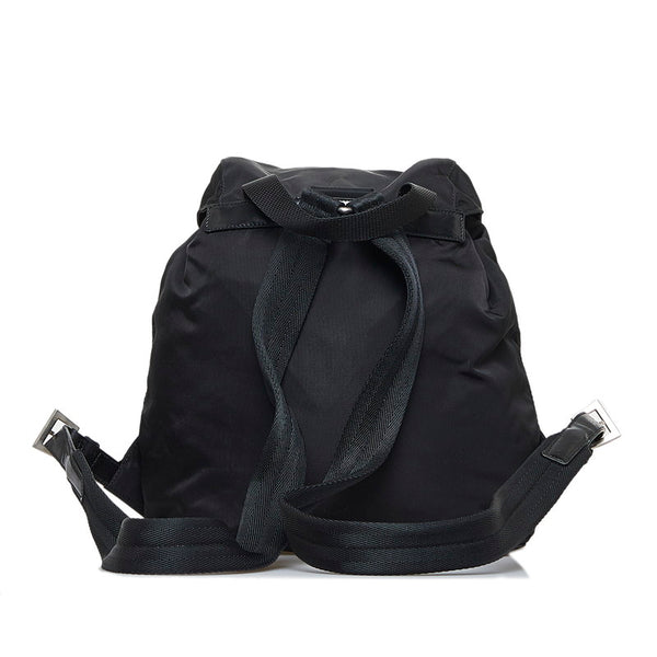 プラダ リュックサック バックパック ブラック ナイロン レザー レディース PRADA 【中古】