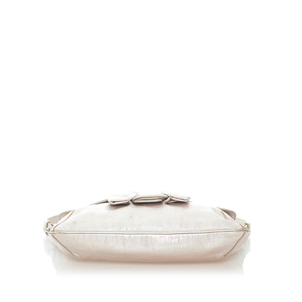 サルヴァトーレフェラガモ ヴァラ ショルダーバッグ シルバー レザー レディース Salvatore Ferragamo 【中古】