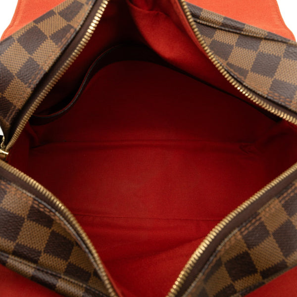 ルイ ヴィトン ダミエ ナヴィグリオ 斜め掛け ショルダーバッグ N45255 ブラウン PVC レザー レディース LOUIS VUITTON 【中古】