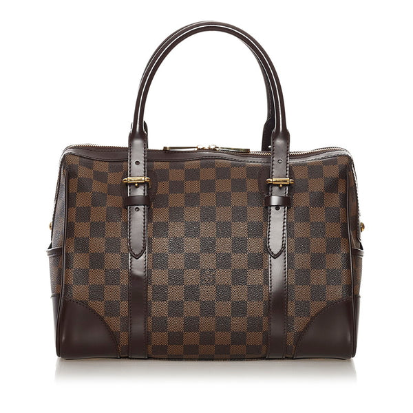 ルイ ヴィトン ダミエ バークレー ハンドバッグ N52000 ブラウン PVC レザー レディース LOUIS VUITTON 【中古】