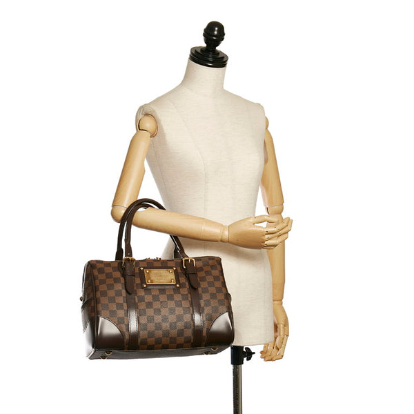 ルイ ヴィトン ダミエ バークレー ハンドバッグ N52000 ブラウン PVC レザー レディース LOUIS VUITTON 【中古】