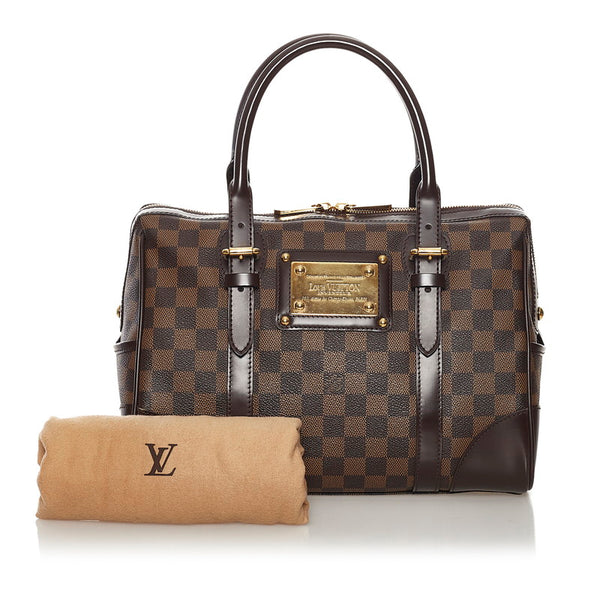 ルイ ヴィトン ダミエ バークレー ハンドバッグ N52000 ブラウン PVC レザー レディース LOUIS VUITTON 【中古】