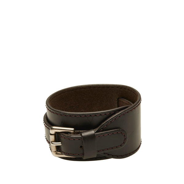 ルイ ヴィトン モノグラム ブラスレフォース ブレスレット M66500  ブラウン レザー メンズ LOUIS VUITTON 【中古】