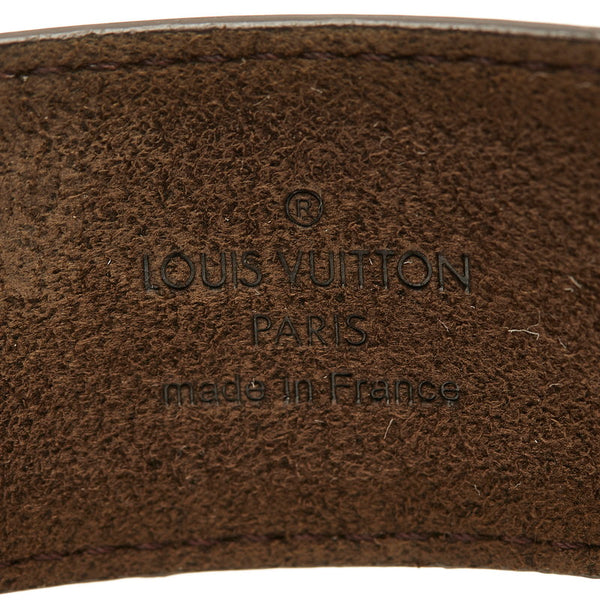 ルイ ヴィトン モノグラム ブラスレフォース ブレスレット M66500  ブラウン レザー メンズ LOUIS VUITTON 【中古】
