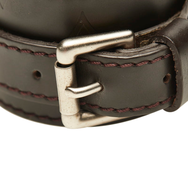 ルイ ヴィトン モノグラム ブラスレフォース ブレスレット M66500  ブラウン レザー メンズ LOUIS VUITTON 【中古】