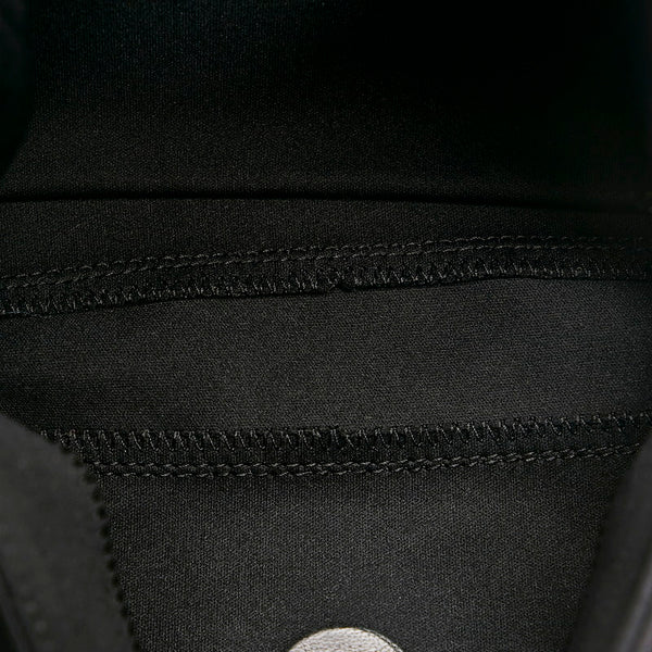 フェンディ マンマバケット ハンドバッグ ワンショルダーバッグ 2321 26424 ブラック コットン レザー レディース FENDI 【中古】