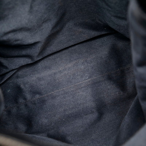 グッチ GGキャンバス 101341 ブラック キャンバス レザー 肩掛け ショルダーバッグ レディース GUCCI 【中古】