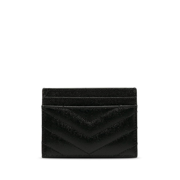 サンローラン モノグラム カードケース 423291 ブラック レザー レディース SAINT LAURENT 【中古】
