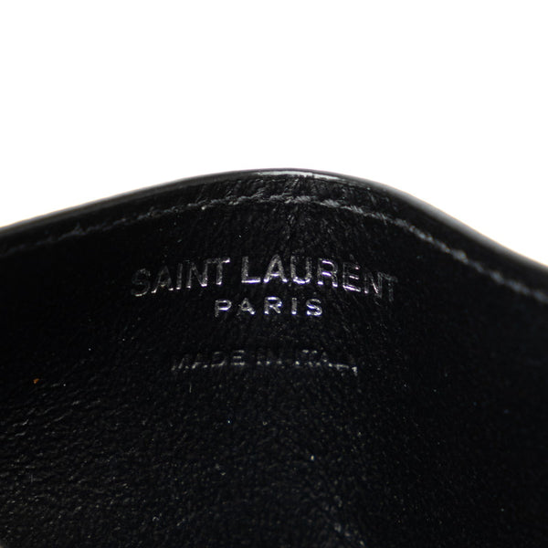 サンローラン モノグラム カードケース 423291 ブラック レザー レディース SAINT LAURENT 【中古】