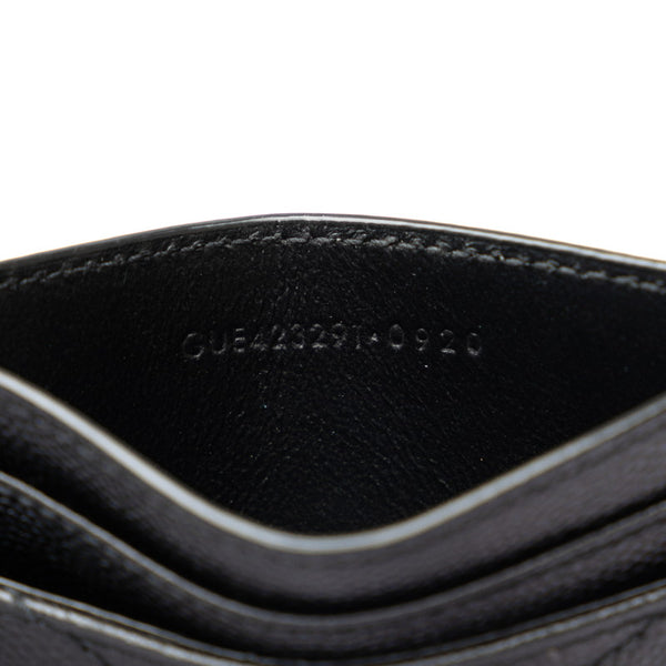 サンローラン モノグラム カードケース 423291 ブラック レザー レディース SAINT LAURENT 【中古】