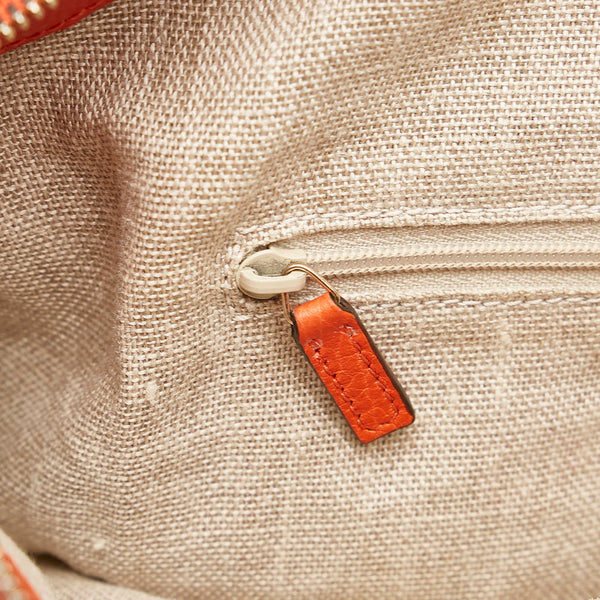 グッチ インターロッキングG ハンドバッグ ショルダーバッグ 2WAY 449651 オレンジ レザー レディース GUCCI 【中古】