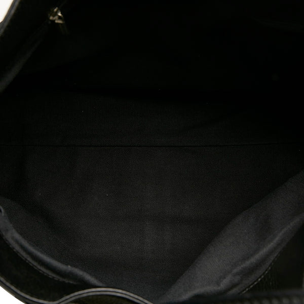 バーバリー ノバチェック ハンドバッグ トートバッグ  ブラック レザー レディース BURBERRY 【中古】