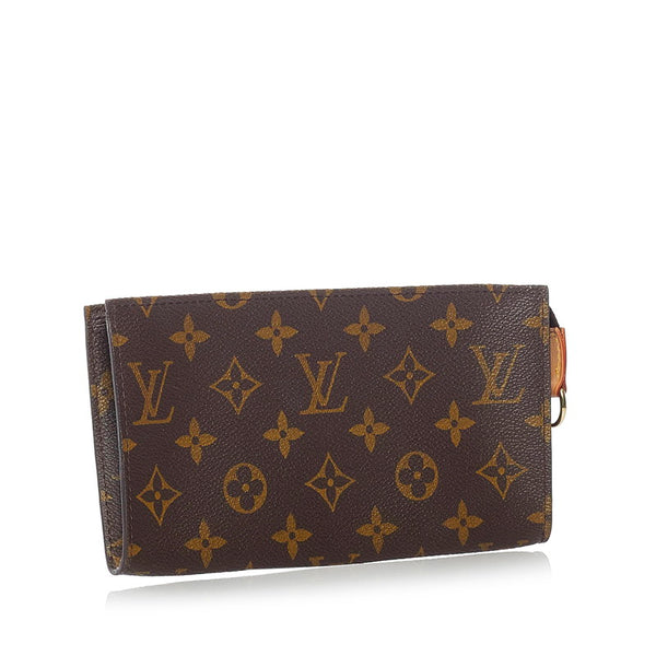 ルイ ヴィトン モノグラム バケット 付属 ポーチ M42236 ブラウン PVC レザー レディース LOUIS VUITTON 【中古】