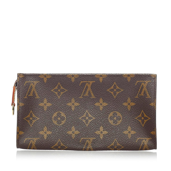 ルイ ヴィトン モノグラム バケット 付属 ポーチ M42236 ブラウン PVC レザー レディース LOUIS VUITTON 【中古】