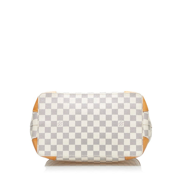 ルイ ヴィトン ダミエ アズール ハムステッド PM ハンドバッグ N51207 ホワイト PVC レザー レディース LOUIS VUITTON 【中古】
