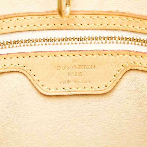 ルイ ヴィトン ダミエ アズール ハムステッド PM ハンドバッグ N51207 ホワイト PVC レザー レディース LOUIS VUITTON 【中古】