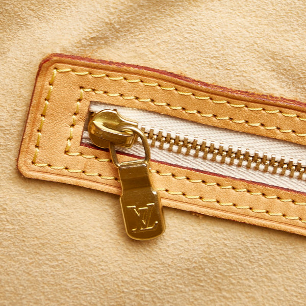 ルイ ヴィトン ダミエ アズール ハムステッド PM ハンドバッグ N51207 ホワイト PVC レザー レディース LOUIS VUITTON 【中古】