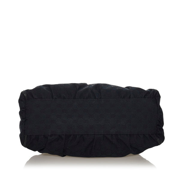 グッチ GGキャンバス アビー ワンショルダーバッグ 189833 ブラック キャンバス レザー レディース GUCCI 【中古】