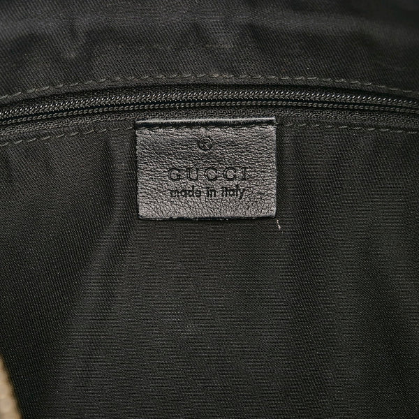 グッチ GGキャンバス アビー ワンショルダーバッグ 189833 ブラック キャンバス レザー レディース GUCCI 【中古】