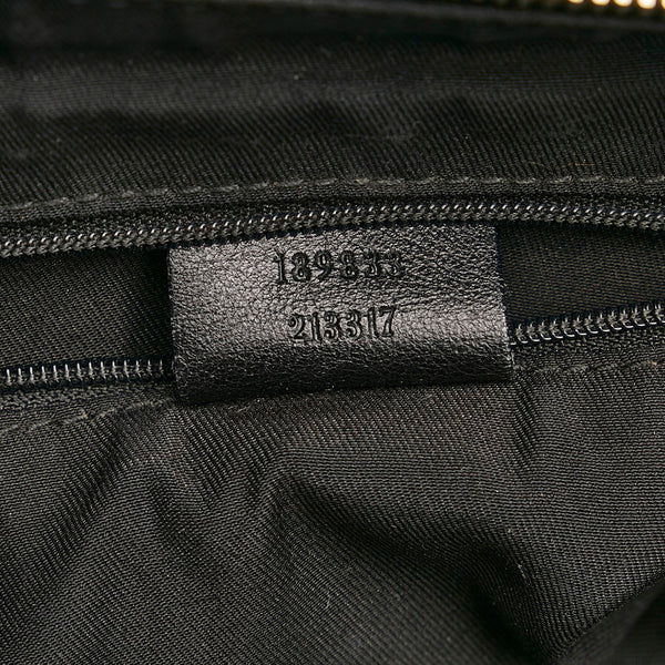 グッチ GGキャンバス アビー ワンショルダーバッグ 189833 ブラック キャンバス レザー レディース GUCCI 【中古】