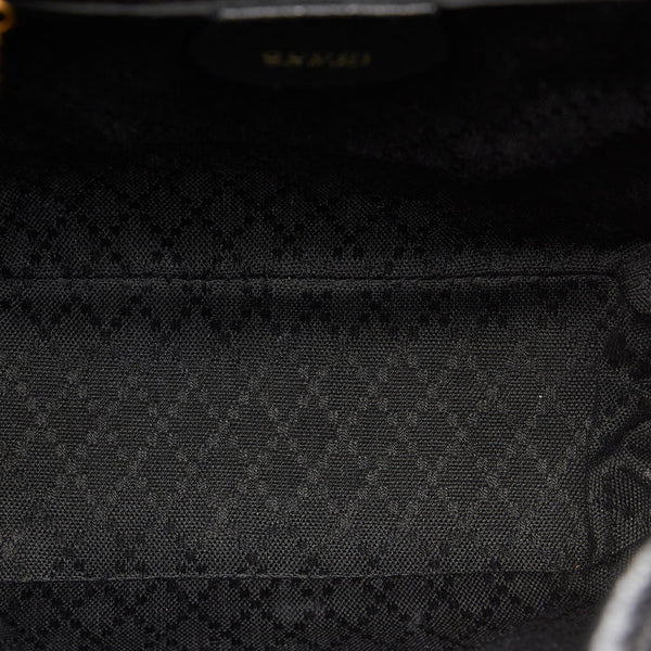 グッチ バンブー リュック バックパック 003 1956 0030 ブラック スウェード レザー レディース GUCCI 【中古】