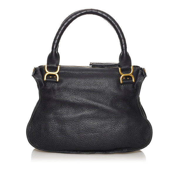 クロエ マーシー ブラック レザー ハンドバッグ ショルダーバッグ 2WAY レディース Chloe 【中古】