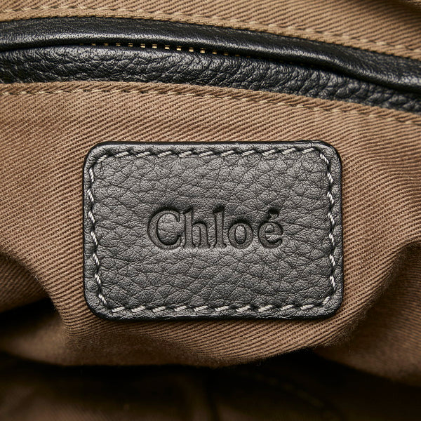 クロエ マーシー ブラック レザー ハンドバッグ ショルダーバッグ 2WAY レディース Chloe 【中古】