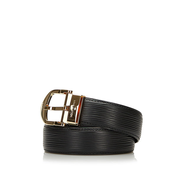 ルイ ヴィトン エピ サンチュール クラシック ベルト M6832 ノワール ブラック ゴールド金具 レザー メンズ LOUIS VUITTON 【中古】