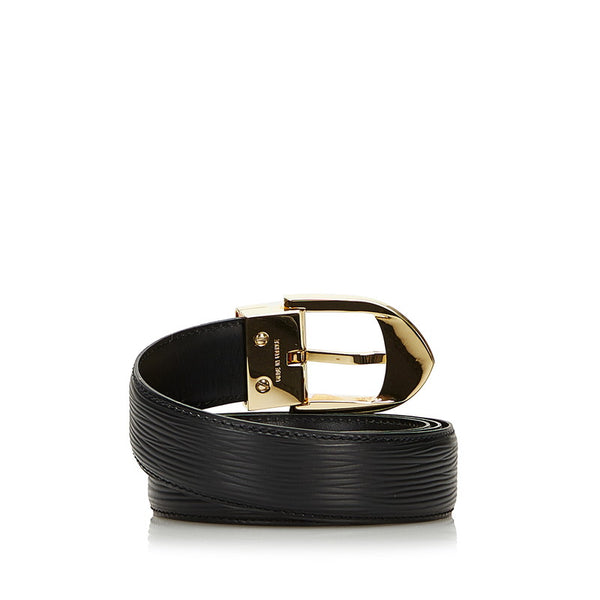 ルイ ヴィトン エピ サンチュール クラシック ベルト M6832 ノワール ブラック ゴールド金具 レザー メンズ LOUIS VUITTON 【中古】